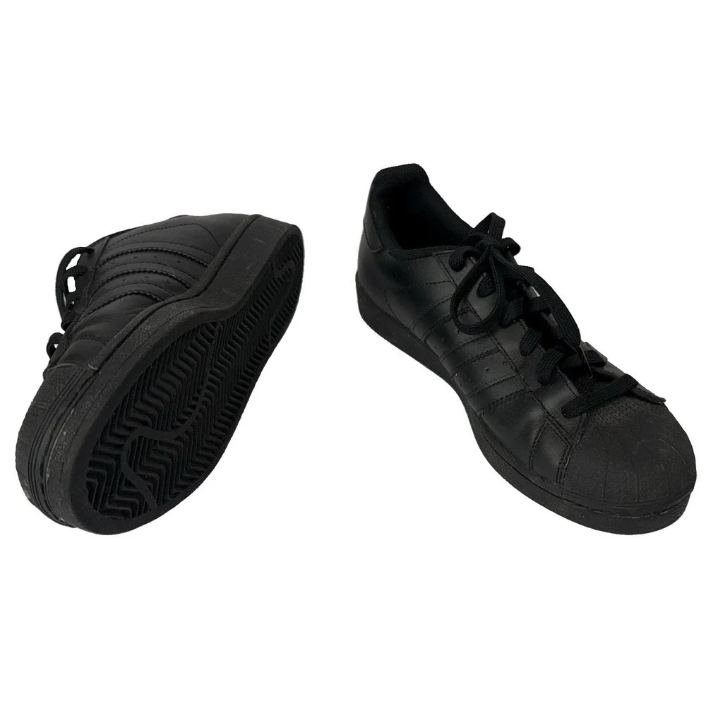 Adidas Superstar Foundation J Core Black-Black B25724 Sneaker Size 7 - Picture 6 of 8